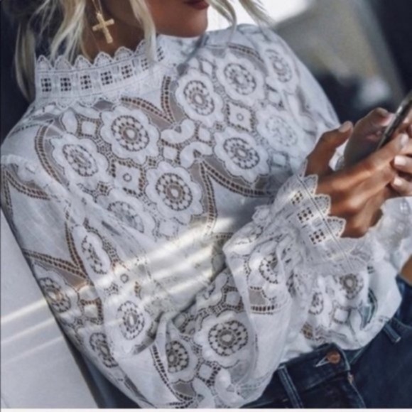 Tops - LACE LOVER boho chic blouse